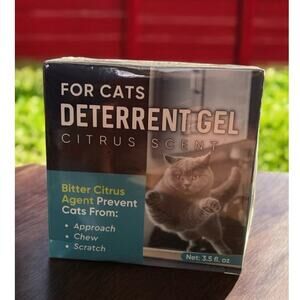 For Cats DETERRENT GEL Citrus Scent prevents Scratching Chewing 3.5 oz safe